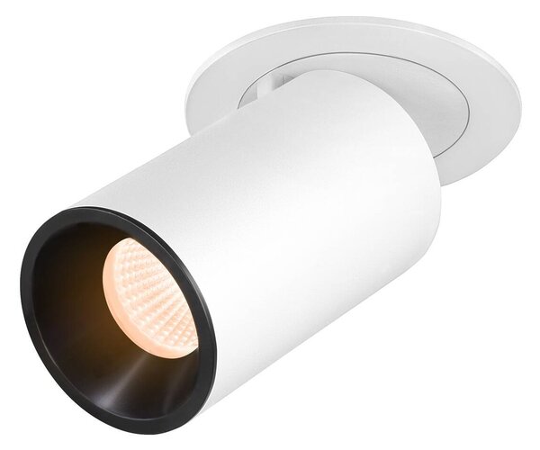 LA 1006990 NUMINOS® PROJECTOR M stropní zápustné svítidlo, 2700 K, 55°, válcové, bílé/černé - BIG WHITE (SLV)