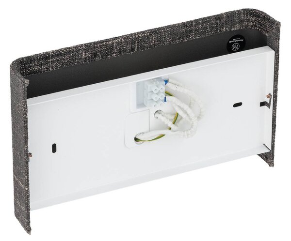 Nowodvorski Lighting Nástěnné světlo Amarela B, černá melírovaná, textil, G9, stmívatelný, Černá, Obývací pokoj / jídelna, Textil / tkanina / hedvábí, Moderní, Nástěnné svítidlo / světlem dolů