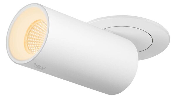 LA 1006955 NUMINOS® PROJECTOR S stropní zápustné svítidlo, 3000 K, 55°, válcové, bílé/bílé - BIG WHITE (SLV)