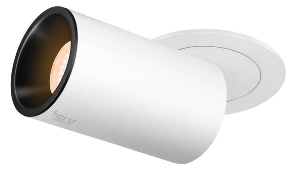 LA 1006990 NUMINOS® PROJECTOR M stropní zápustné svítidlo, 2700 K, 55°, válcové, bílé/černé - BIG WHITE (SLV)