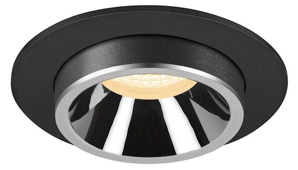 LA 1006995 NUMINOS® PROJECTOR M stropní zápustné svítidlo, 3000 K, 20°, válcové, černé/chrom - BIG WHITE (SLV)