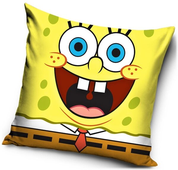 Polštář vysmátý SpongeBob - 40 x 40 cm