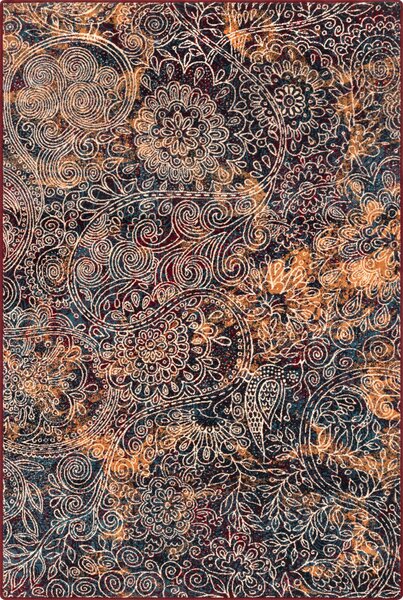 Agnella moderní vlněný koberec Isfahan Sella Bordo vícebarevný Rozměr: 200x300 cm