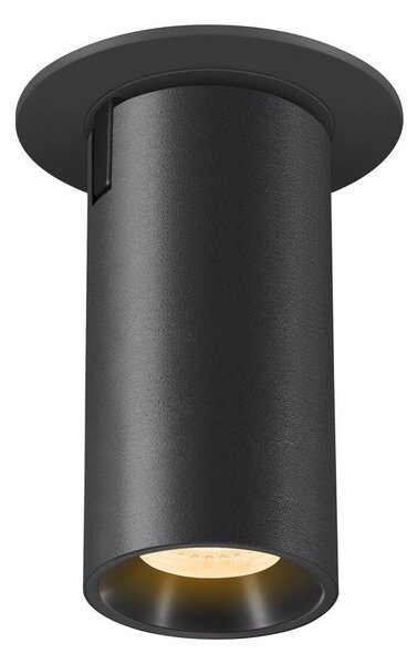 LA 1006945 NUMINOS® PROJECTOR S stropní zápustné svítidlo, 3000 K, 55°, válcové, černé/černé - BIG WHITE (SLV)