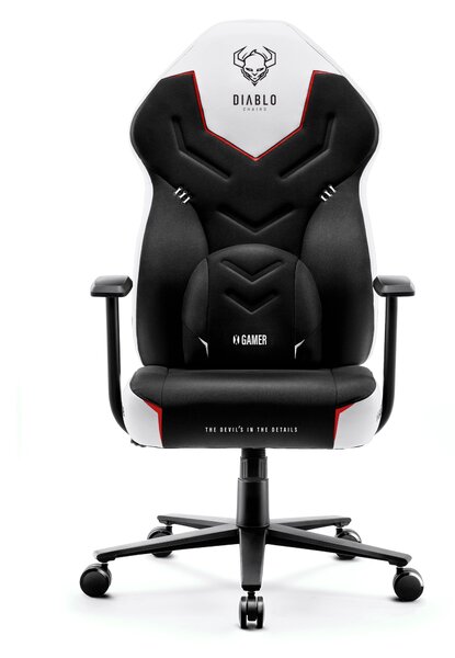 Herní židle Diablo X-Gamer 2.0 Normal Size: černo-bílá Diablochairs