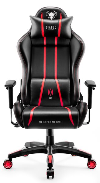Herní křeslo z eko kůže King Size, černý-červený: Diablo X-One 2.0