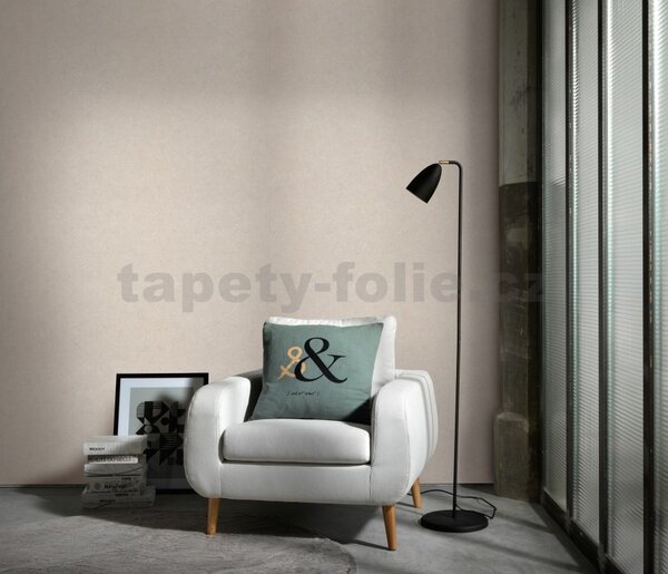 Vliesové tapety na zeď Gentle 10430-02, rozměr 10,05 m x 0,53 m, jemná struktura světle béžová, Erismann