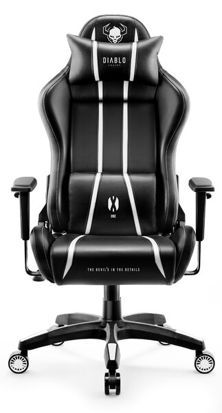 Herní židle Diablo X-One 2.0 Normal Size: černo-bílý