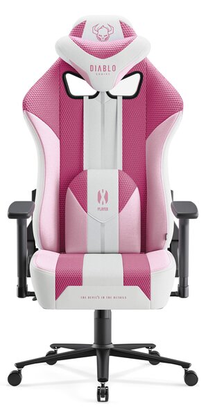 Látková herní židle X-Player 2.0.Normal size: Marshmallow Pink/ růžová