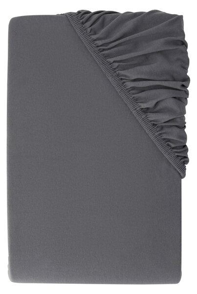 Livarno® Žerzejové napínací prostěradlo, 90-100 x 200 cm (tmavě šedá) (100394900002)