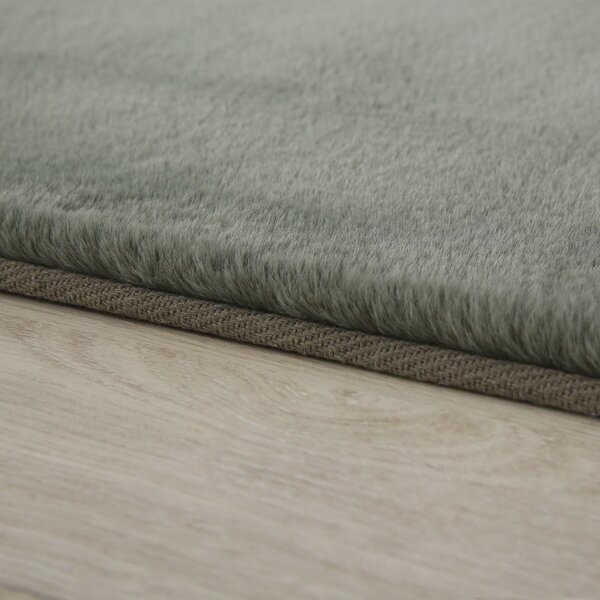 Zelený pratelný kulatý koberec ø 120 cm Pouffy – Ayyildiz Carpets