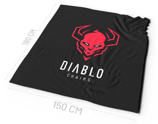 Fleecová deka Diablo Chairs: černá