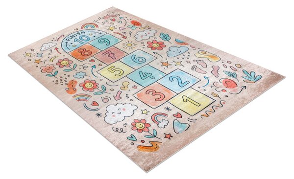 Dětský koberec protiskluzový BAMBINO 61470 růžový / modrý