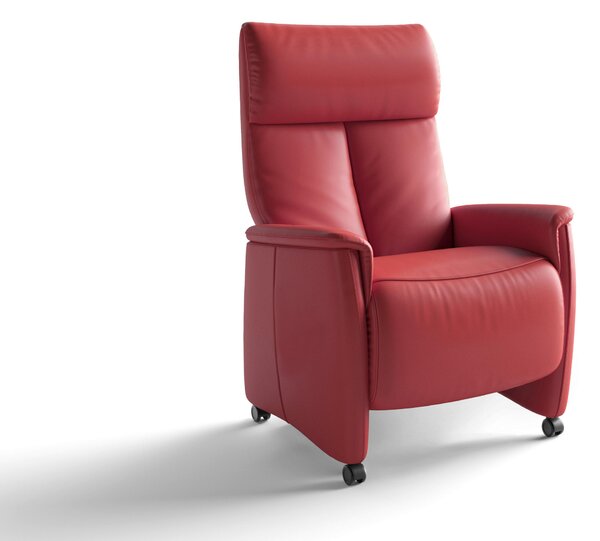 RELAXAČNÍ KŘESLO, kůže, červená Sit & More - Online Only křesla & taburety, Online Only