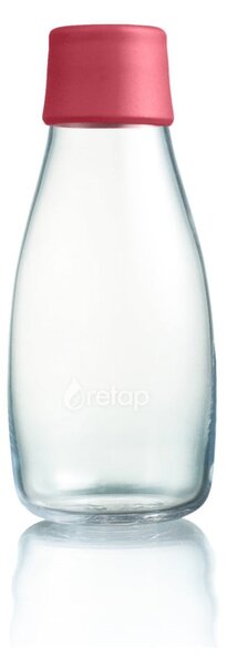 Malinově růžová skleněná lahev ReTap s doživotní zárukou, 300 ml