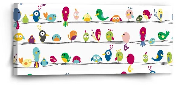 Sablio Obraz Ptáčci - 110x50 cm