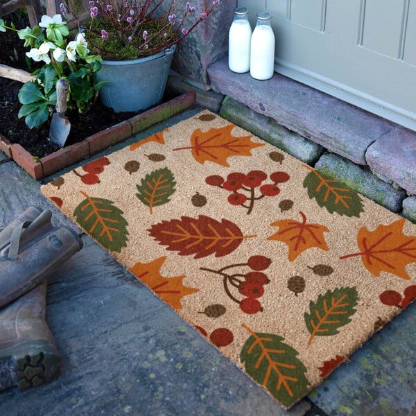 Rohožka z kokosového vlákna 40x60 cm Autumn Leaves – Artsy Doormats