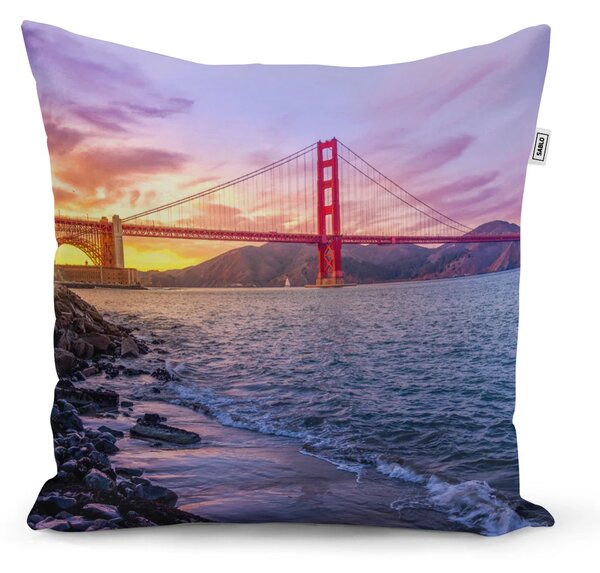 Sablio Polštář Golden Gate 5 - 40x40 cm