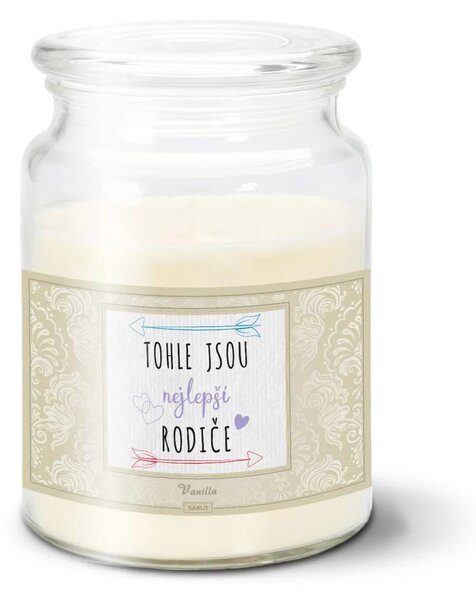 Sablio Svíčka Tohle jsou nejlepší rodiče - 500 g