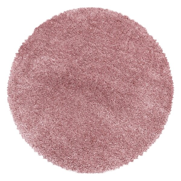 Růžový kulatý koberec ø 80 cm Fluffy – Ayyildiz Carpets