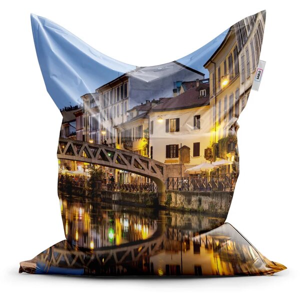 Sablio Sedací vak Classic Město - 150x100 cm