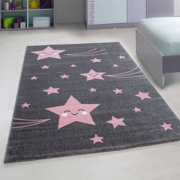 Růžovo-šedý dětský koberec 140x200 cm Kids – Ayyildiz Carpets