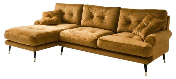 ROHOVÁ SEDAČKA, textil, hořčicově žlutá MID.YOU - Online Only sedačky, Online Only