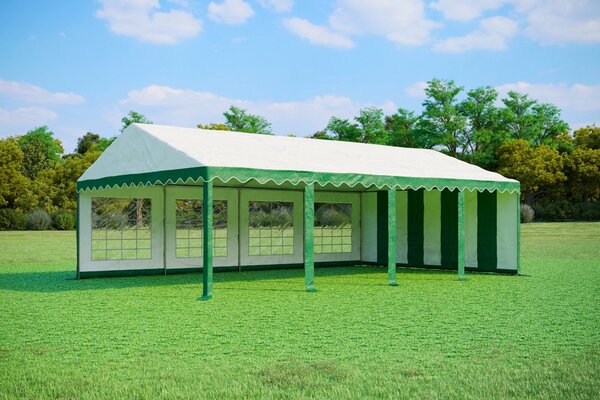 Párty stan 5x8 m STANDARD - ohnivzdorný barva Červeno-bílá