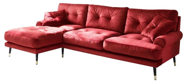 ROHOVÁ SEDAČKA, textil, tmavě červená MID.YOU - Online Only sedačky, Online Only