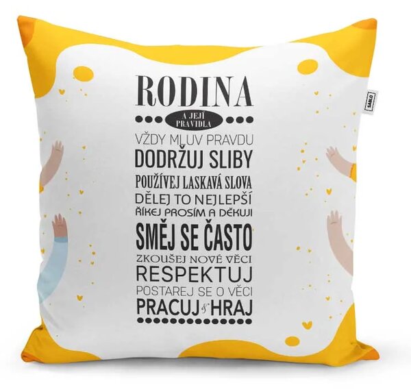 Sablio Polštář Rodina 3: 40x40 cm
