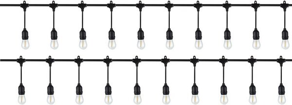 ShopJK SVĚTELNÝ DEKORAČNÍ ŘETĚZ - 10M - 24V - IP44 - 15618