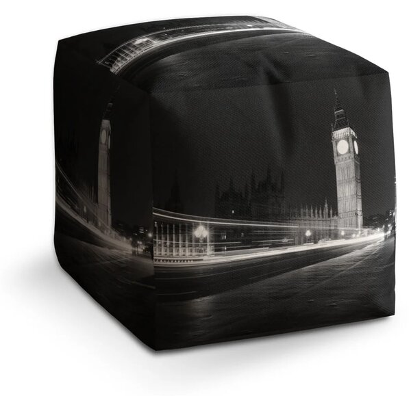 Sablio Taburet Cube Westminsterský palác - 40x40x40 cm