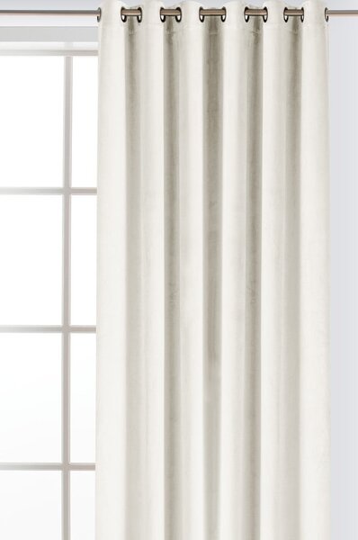 Krémový sametový dimout závěs 140x270 cm Velto – Filumi