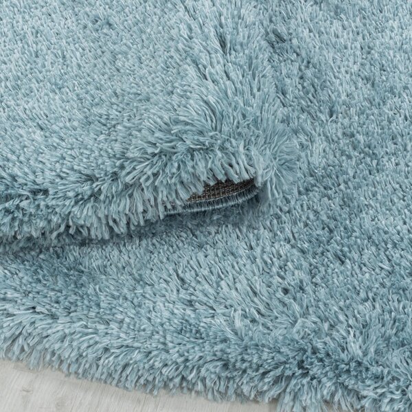 Modrý běhoun 80x250 cm Fluffy – Ayyildiz Carpets