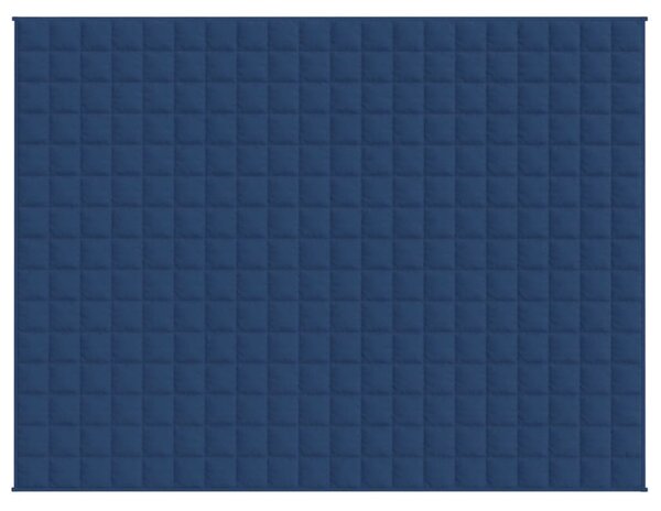Zátěžová deka modrá 152 x 203 cm 7 kg textil