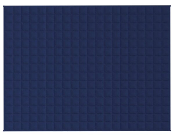 Zátěžová deka modrá 152 x 203 cm 7 kg textil