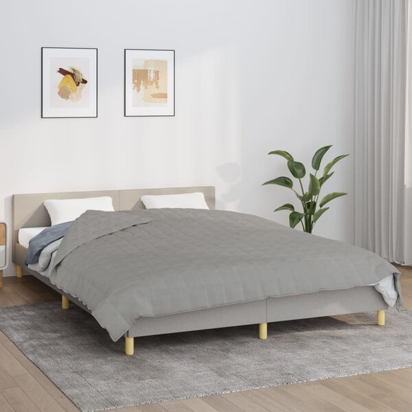 Zátěžová deka šedá 220 x 230 cm 15 kg textil