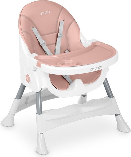 Růžová rostoucí židle na krmení Ricokids Mani pro děti