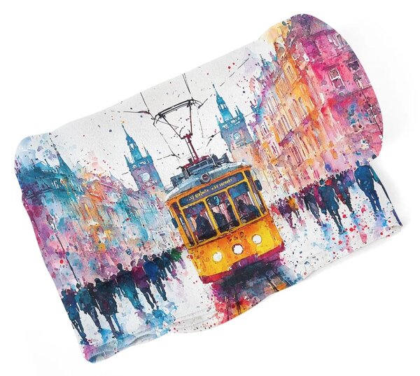 Sablio Deka Žlutá tramvaj Paint - 150x120 cm