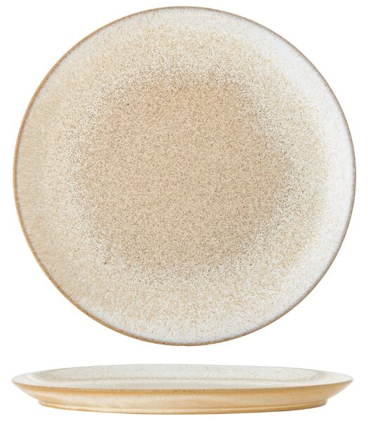 Bloomingville Béžový kameninový talíř Paula 26,5 cm