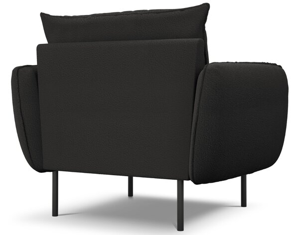 -25 % Dny MOMENTI– Cosmopolitan Design Černé bouclé křeslo Vienna