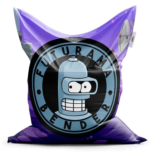 Sablio Sedací vak Futurama Bender Planeta s vysílači - 150x100 cm