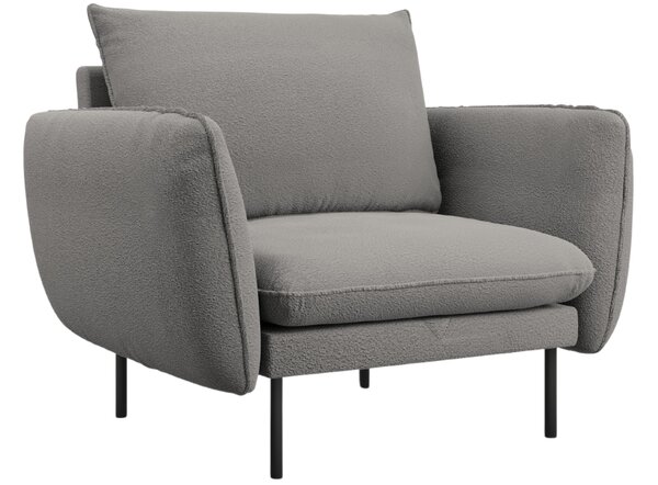 -25 % Dny MOMENTI– Cosmopolitan Design Šedé bouclé křeslo Vienna