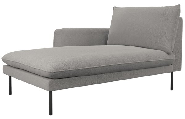 -25 % Dny MOMENTI– Cosmopolitan Design Šedá bouclé lenoška Vienna 170 cm, levá