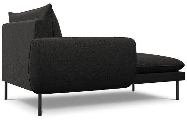 -25 % Dny MOMENTI– Cosmopolitan Design Černá bouclé lenoška Vienna 170 cm, levá