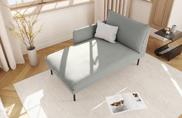 -25 % Dny MOMENTI– Cosmopolitan Design Šedá bouclé lenoška Vienna 170 cm, levá