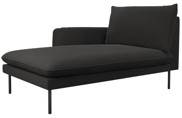 -25 % Dny MOMENTI– Cosmopolitan Design Černá bouclé lenoška Vienna 170 cm, levá