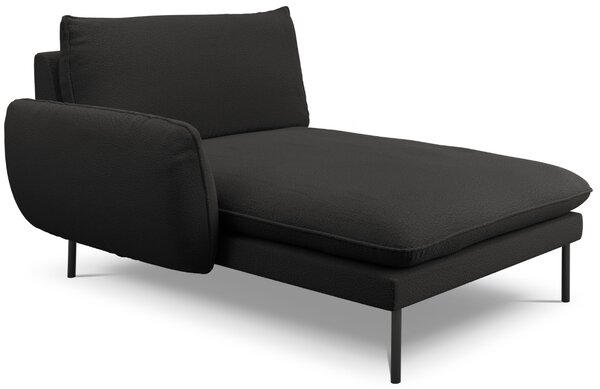 -25 % Dny MOMENTI– Cosmopolitan Design Černá bouclé lenoška Vienna 170 cm, levá