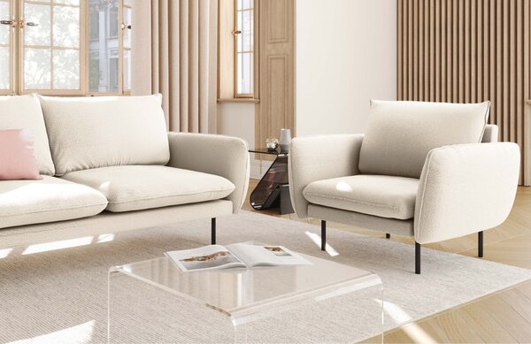 -25 % Dny MOMENTI– Cosmopolitan Design Béžové bouclé křeslo Vienna