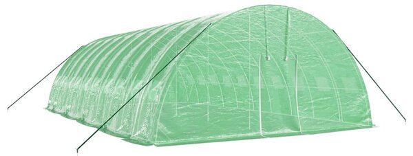 Skleník s ocelovým rámem zelený 60 m² 10 x 6 x 2,85 m